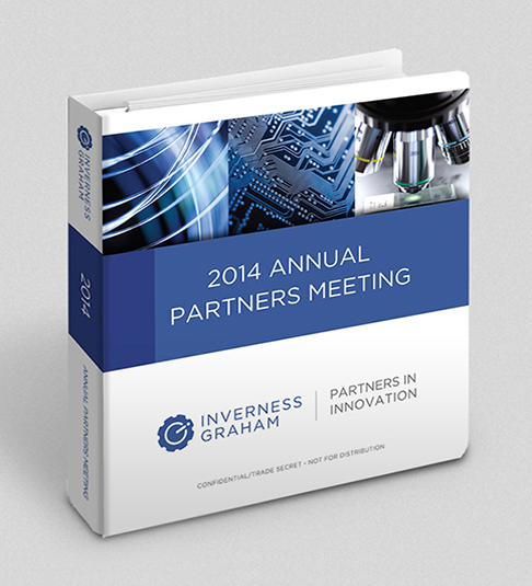 binder cover design for investment firm