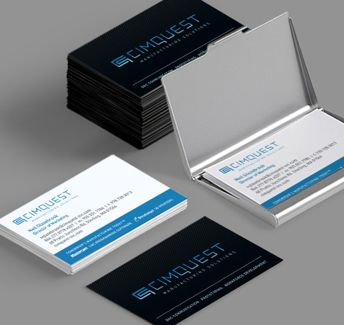 technology company business card design