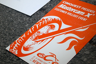Cimquest postcard design