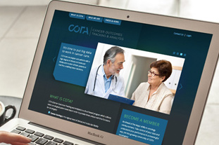 healthcare company branding and website