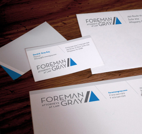 Foreman and Gray business card and stationery design