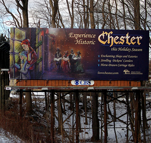 winter event billboard design