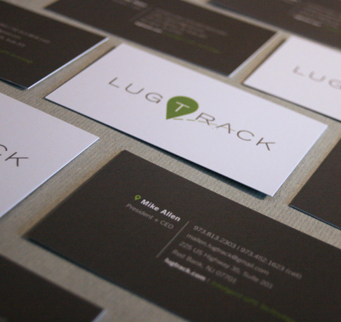 lugtrack high-end business card design