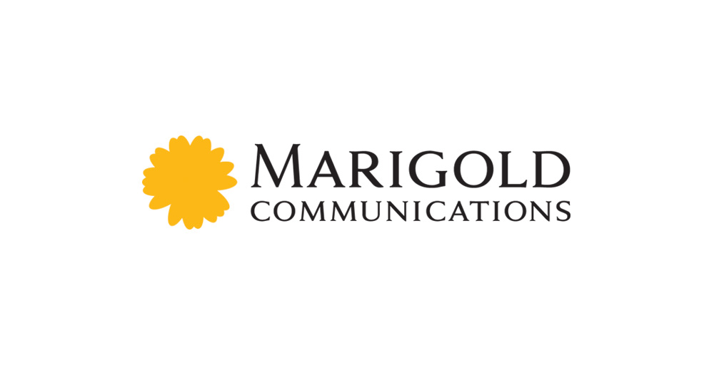 Marigold communications logo design