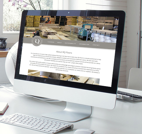 RQ Floors home page website design