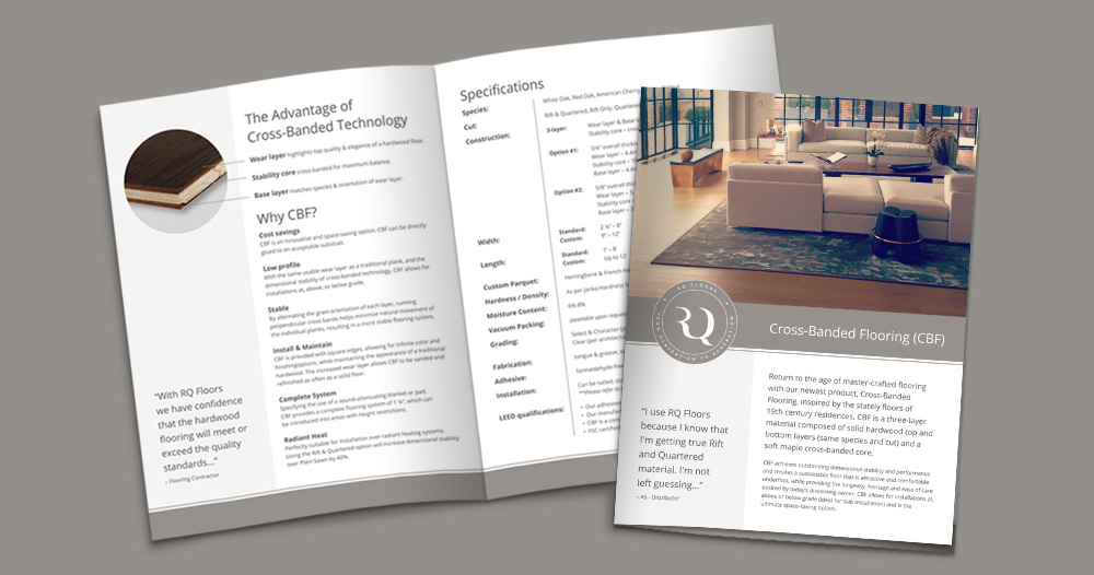 RQ Floors brochure template design
