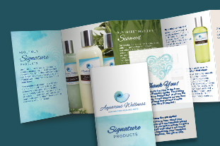 spa products catalog design agency