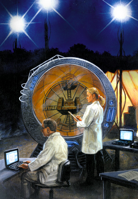 sci-fi-book cover illustrations
