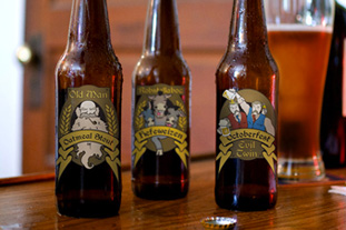 beer label illustration and design
