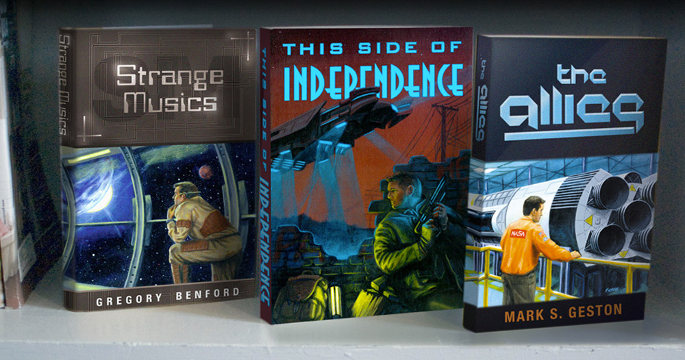 science fiction book cover design and illustrations
