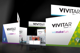 electronics company advertising and trade show booth