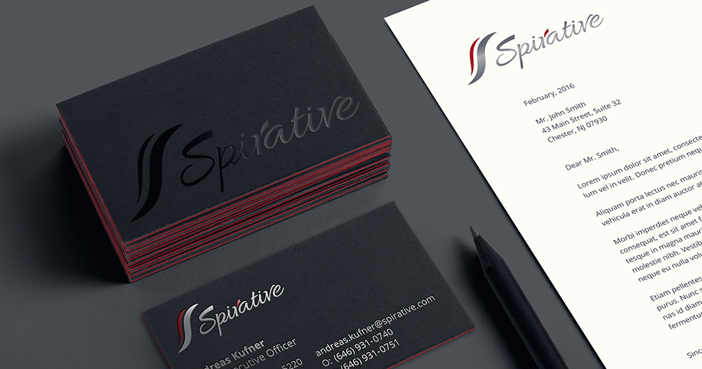 business card design for technology consultancy