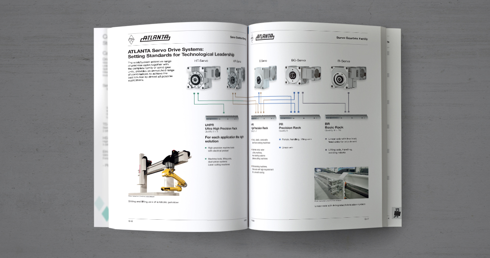 Atlanta manufacturing company product page catalog design agency