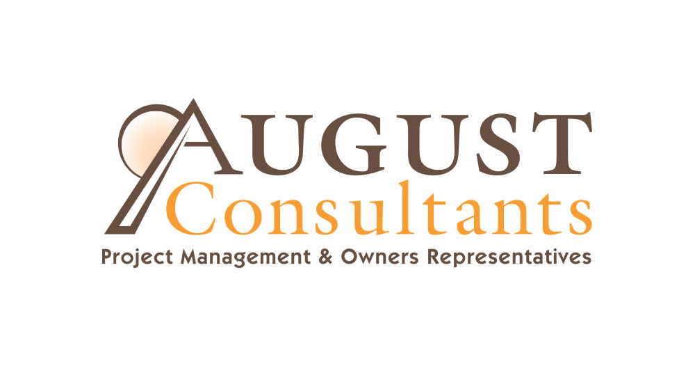 august consultants project management and owners representatives logo design