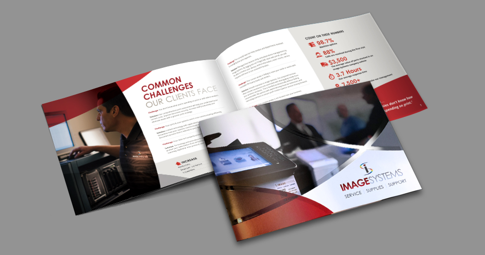 technology software company collateral brochure design