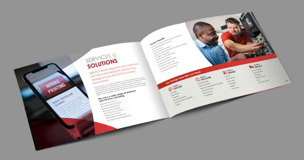 custom brochure design for tech company