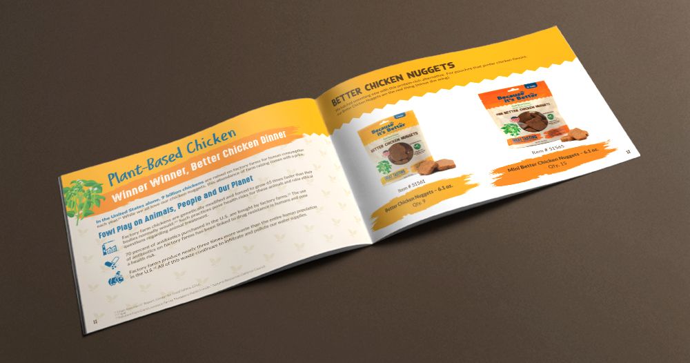catalog design for pet food products