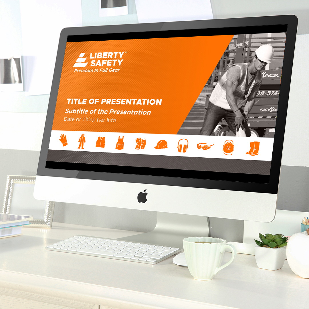 Liberty safety manufacturer powerpoint presentation template design