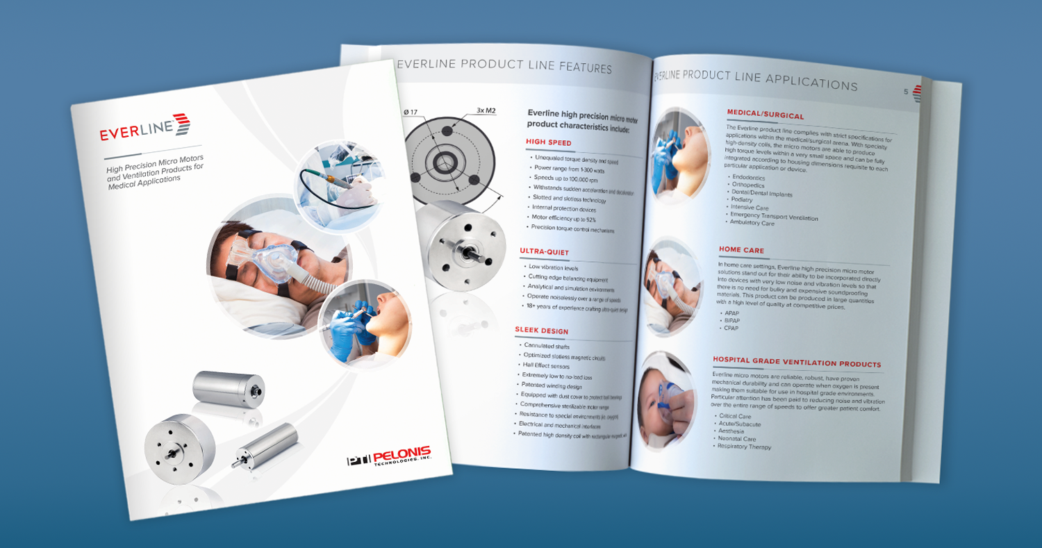 Pelonis Technologies medical micro motors products catalog