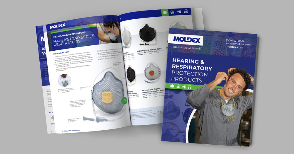safety products catalog for hearing and respiratory products manufacturer