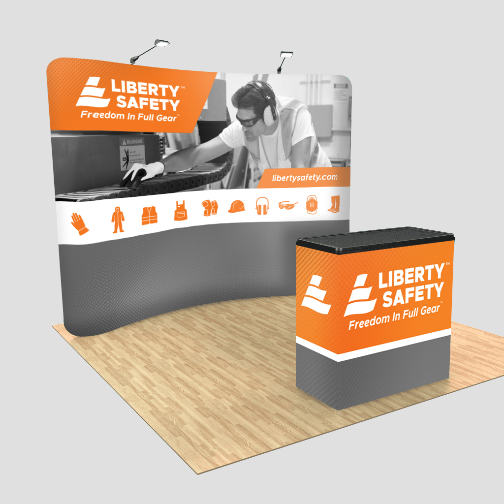 Liberty safety manufacturer trade show booth design