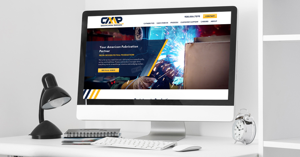Manufacturing fabrication company website design