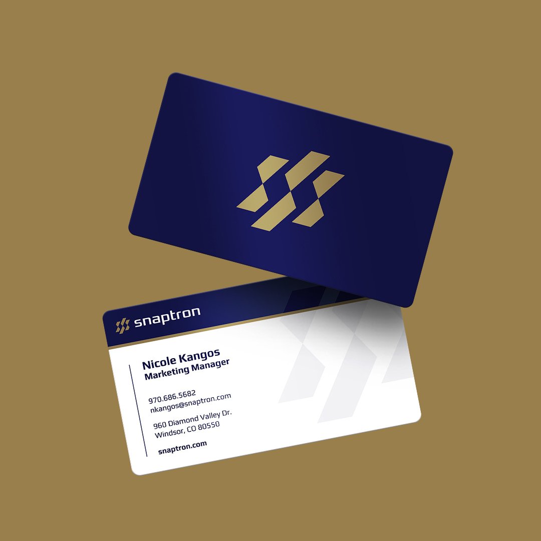 Snaptron business card design