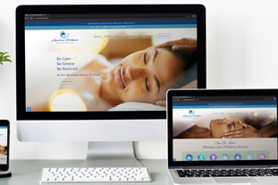 Aquarius wellness spa branding and website