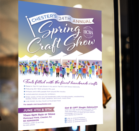 spring craft fair poster design