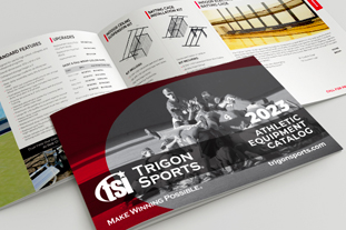 sports equipment products catalog design agency