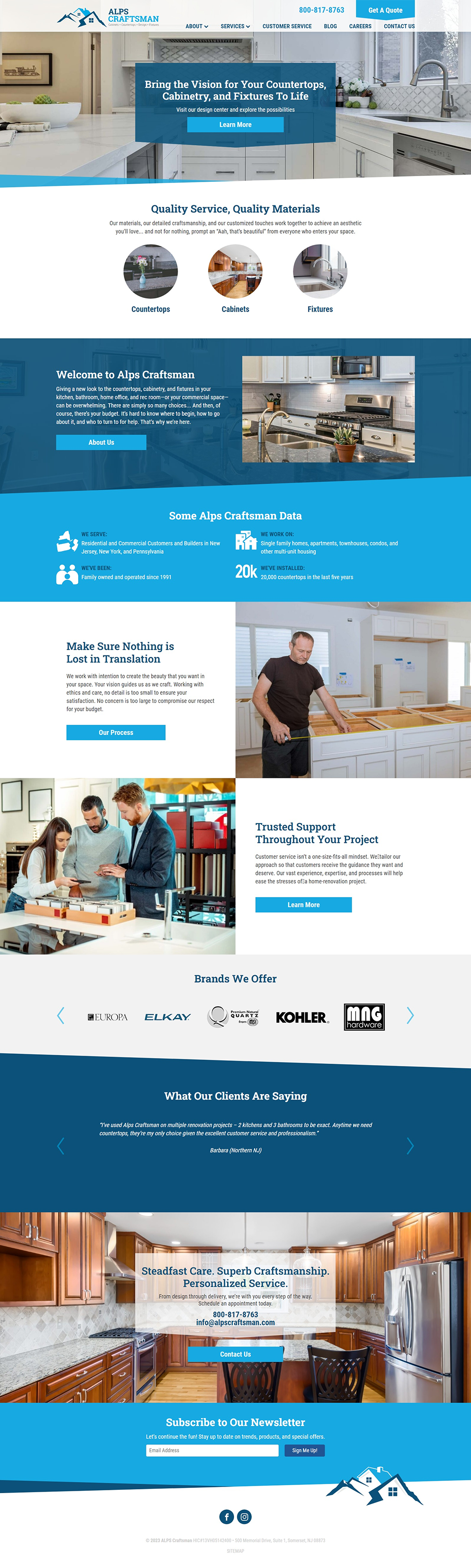alps craftsman countertop cabinet Website Design