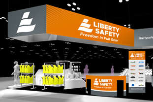 trade show booth design for safety products manufacturer