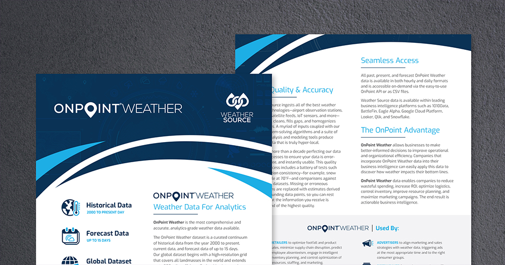 Weather Source White Papers Info Sheet promotions