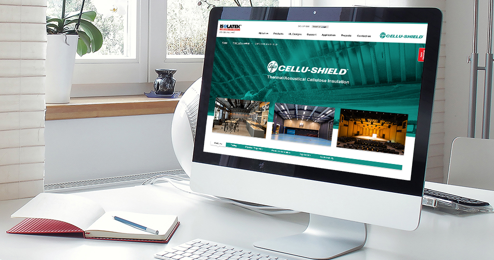 Isolatek International Cellu-Shield Construction website design