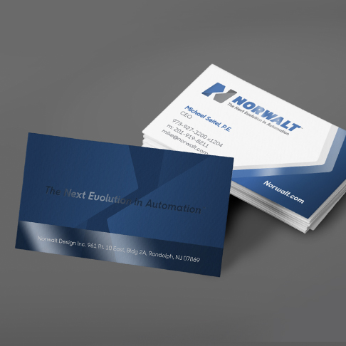 business card design for fabrication manufacturing company