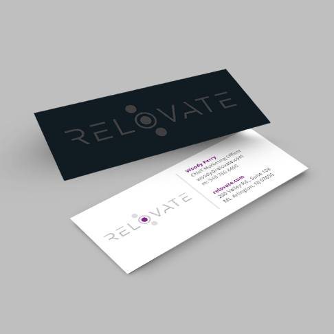 business card design for online travel software