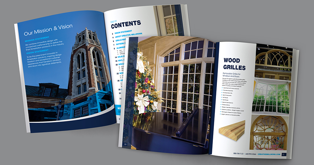 Creative Millwork product catalog design