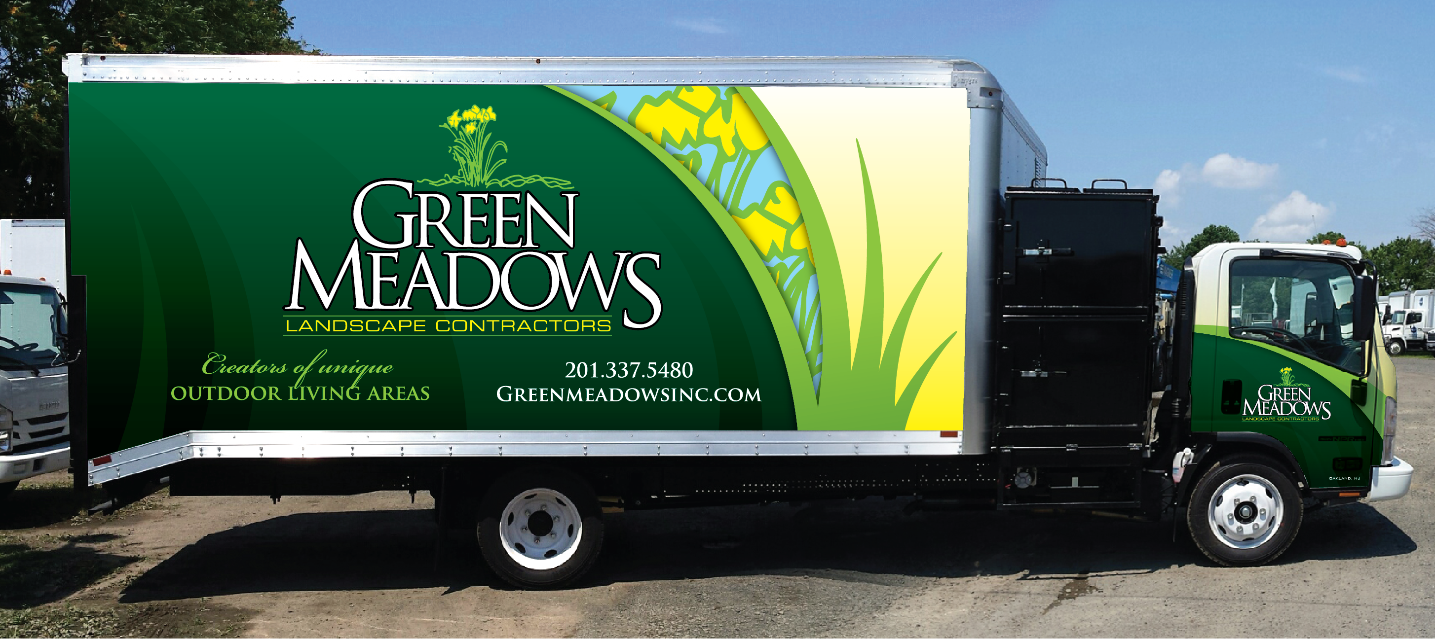 LAndscaping Truck wrap design