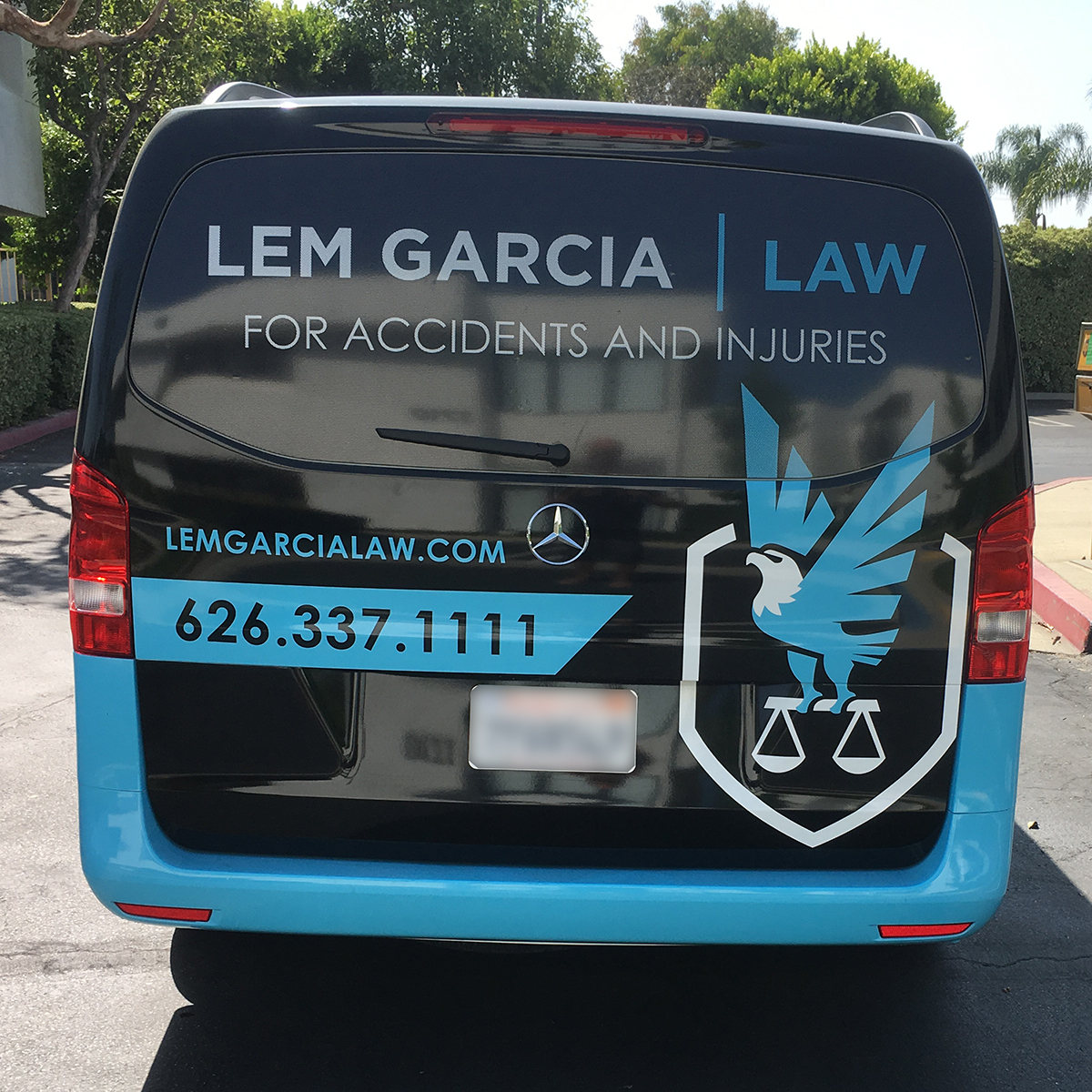 law group vehicle wrap