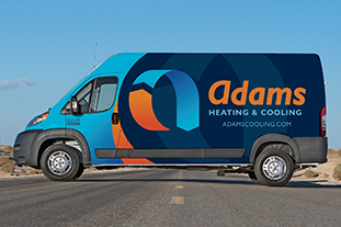 heating Cooling HVAC Technician Truck Wrap Design