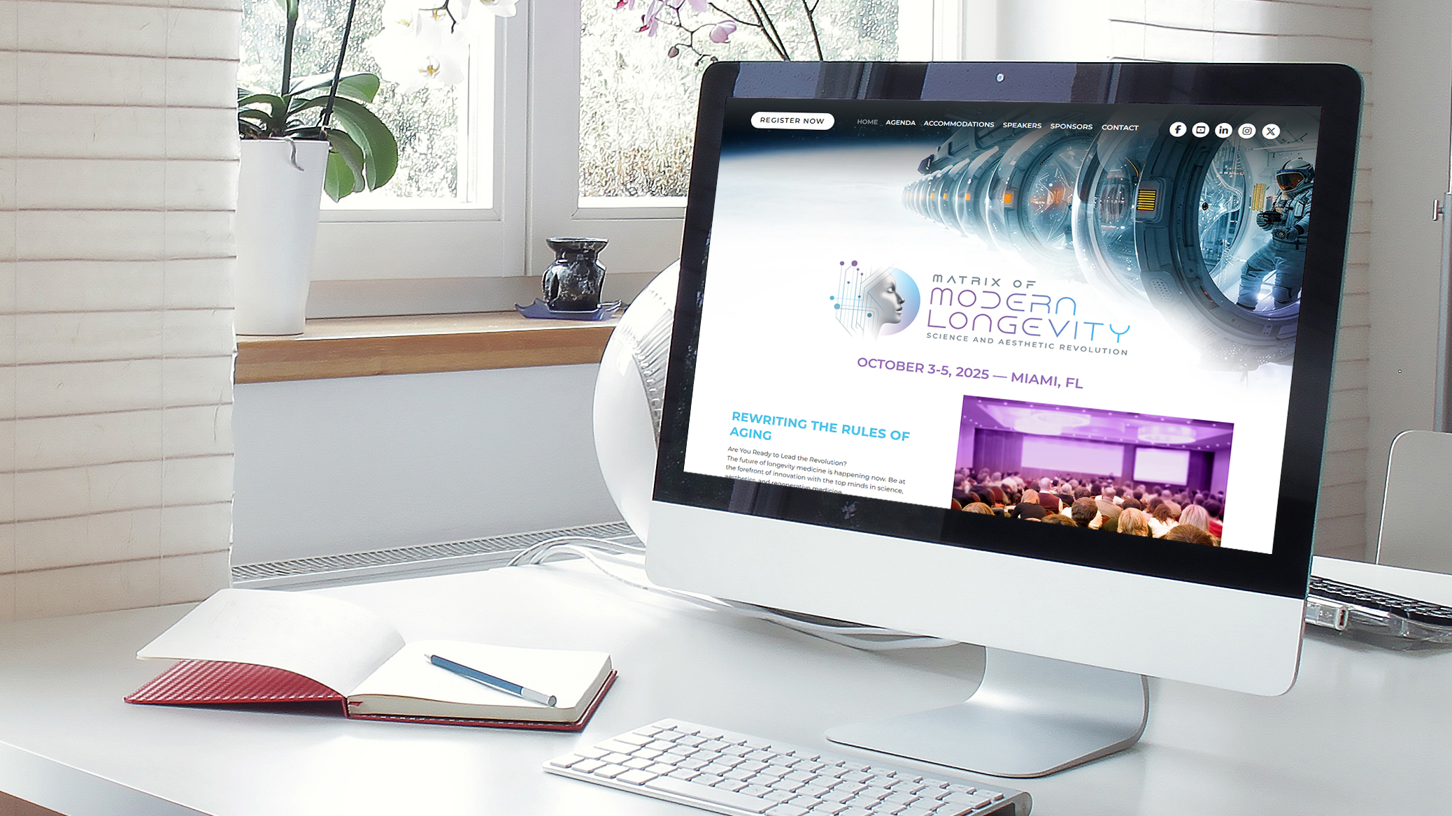 Matrix of Longevity Health and Wellness Website Design