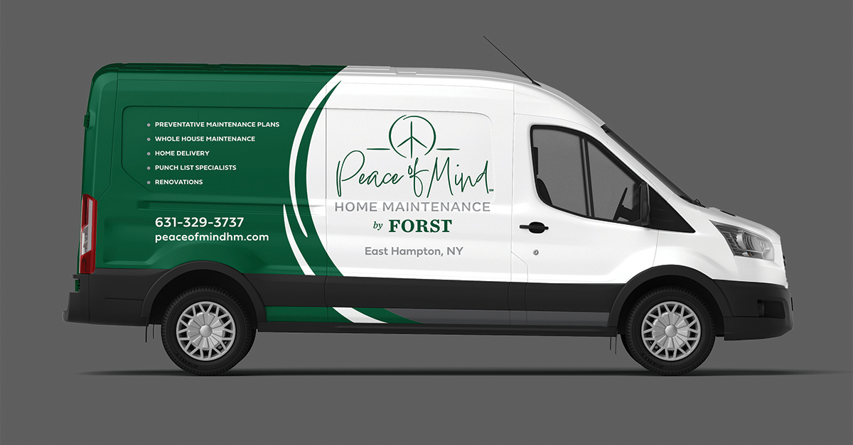 Peace of Mind Home Maintenance Vehicle Van Wrap