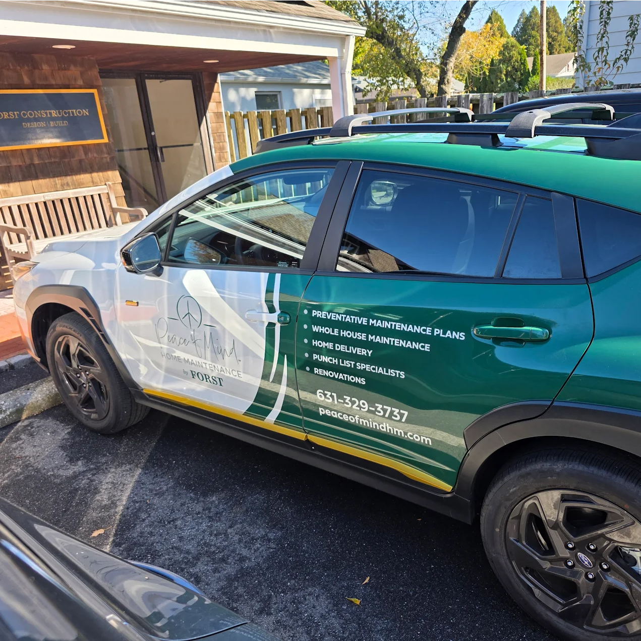 Peace of Mind Home Maintenance Subaru Crosstrek Car Wrap