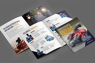 motorsports paint company graphic design