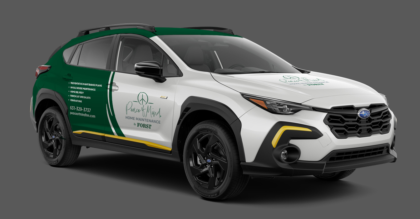 Peace of Mind Home Maintenance subaru crosstrek vehicle wrap