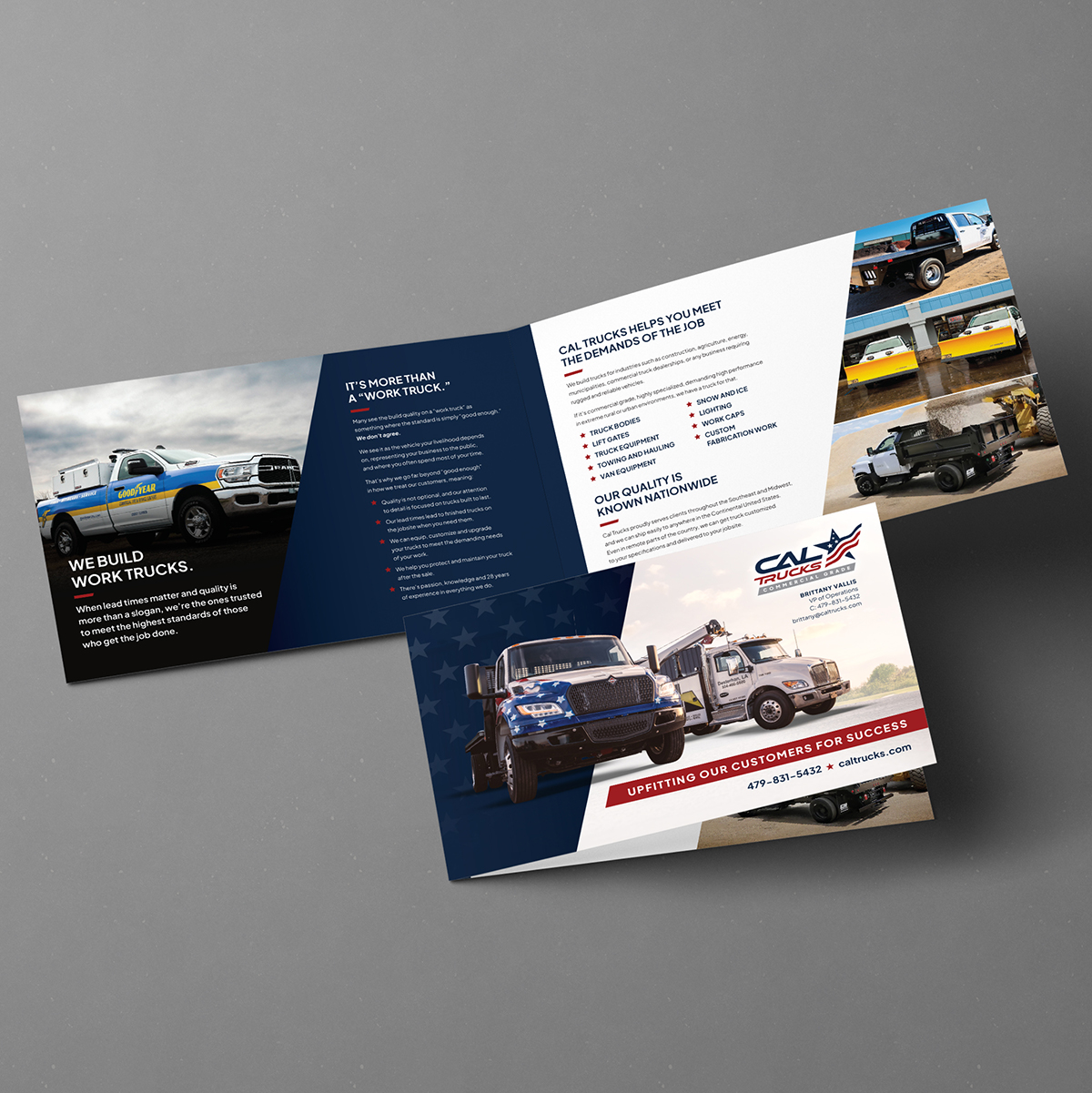 Cal trucks caltrucks custom upfitter print brochure design