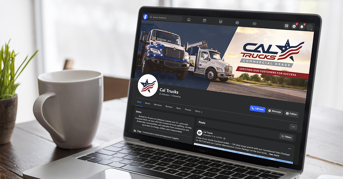 Cal trucks caltrucks custom upfitter social media design