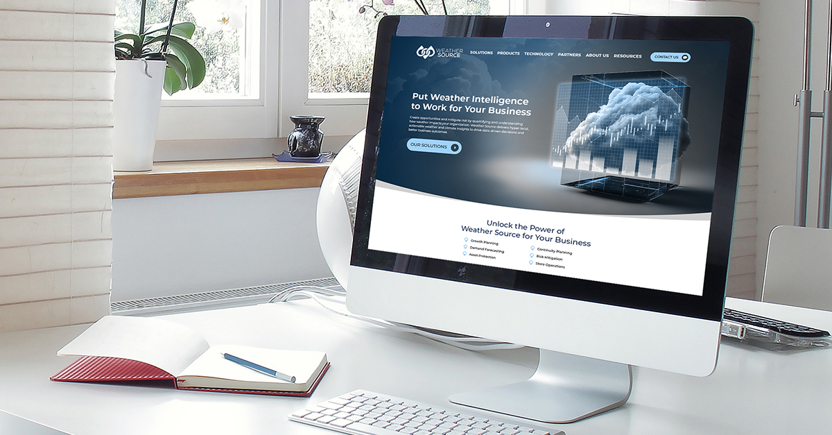 Weather Source reporting website design