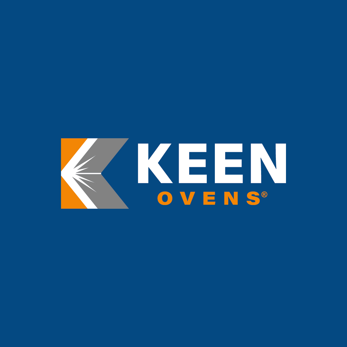 Keen Ovens Welding Manufacturing Products logo design mockup