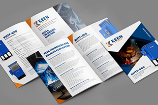 Keen Ovens Welding materials storage brochure booklet design